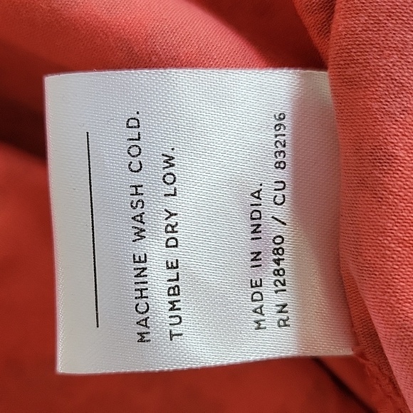 NWT Pact Halter Dress Pink Floral Print Built In Bra Back Tie Fit and Flare Sz L - Picture 9 of 9